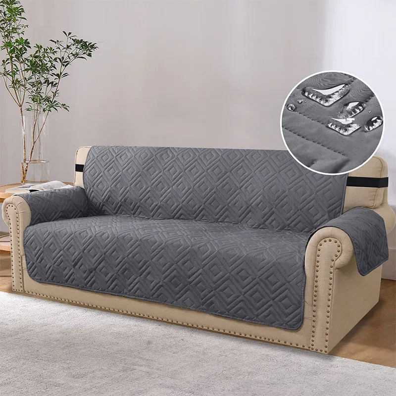 Diamond Check Waterproof Furniture Protector Couch Cover