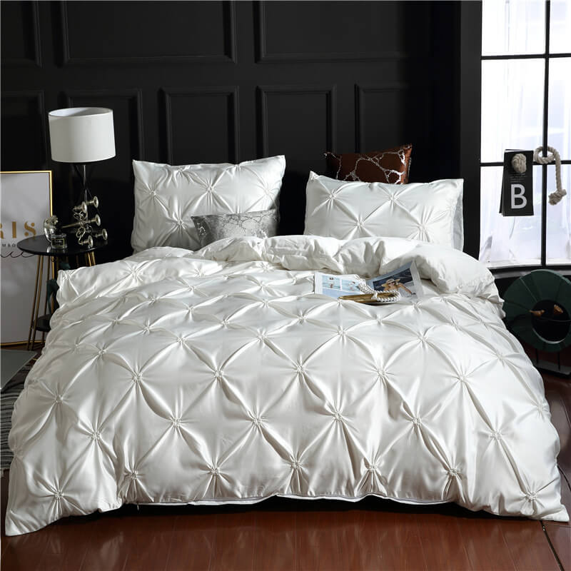 Diamond Tufting All Season Bedding Quilt Cover Set