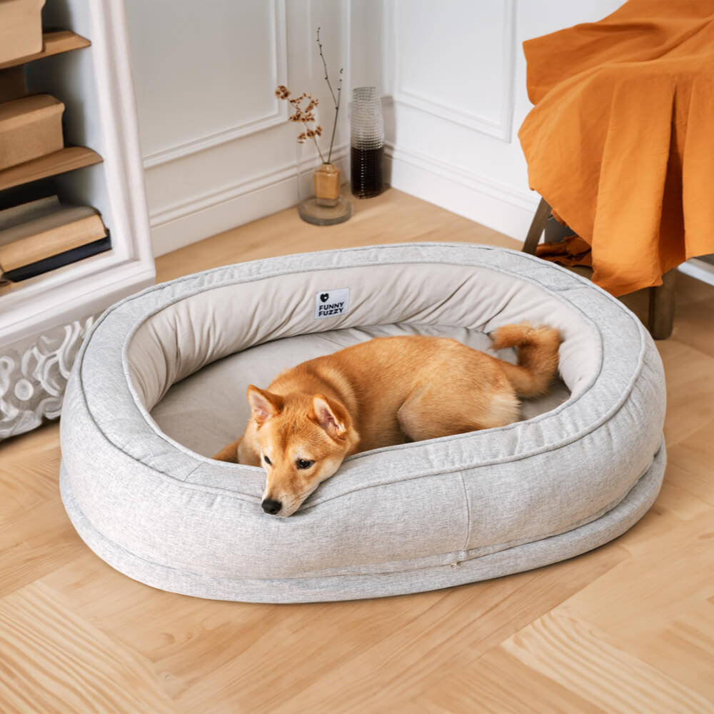 Letto ortopedico per cani a ciambella fluffy