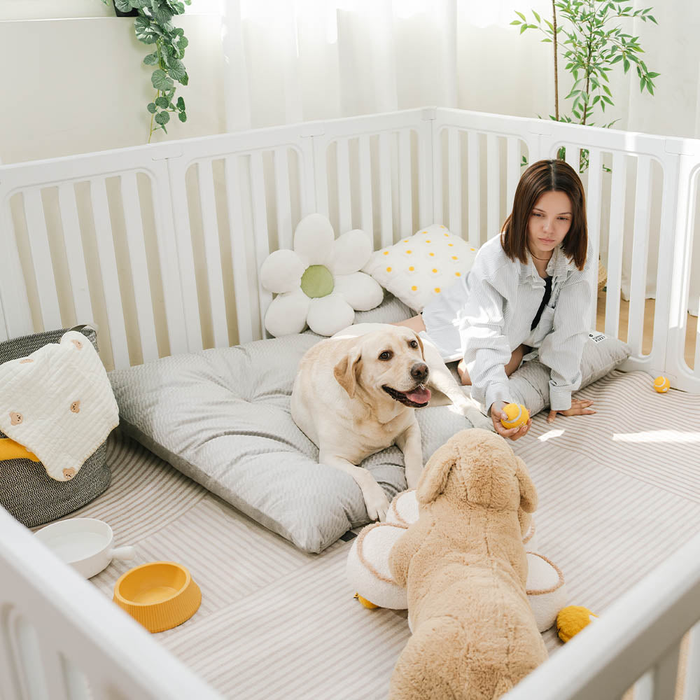 Tappetini per cani lavabili in peluche morbido e confortevole, a doppio lato, per calmare.