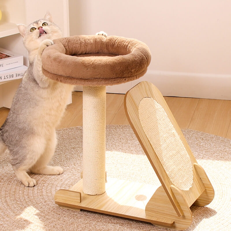 Durable Cat Tree Tower for Climbing with Sisal Scratching Post