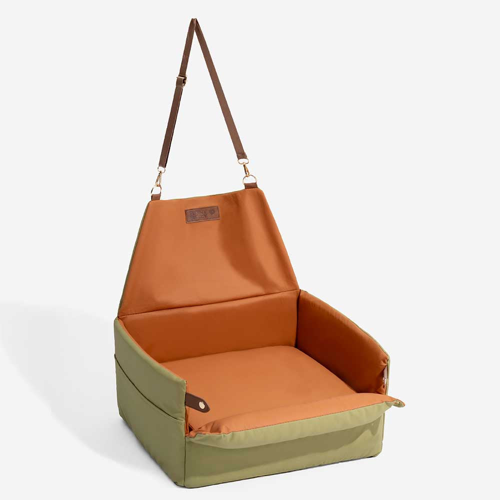 Seggiolino per cani elevato in ecopelle deluxe - Urban Voyager