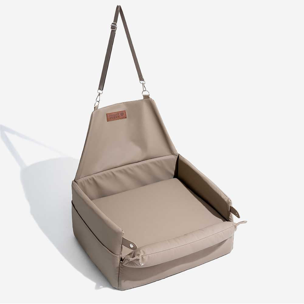 Seggiolino per cani elevato in ecopelle deluxe - Urban Voyager