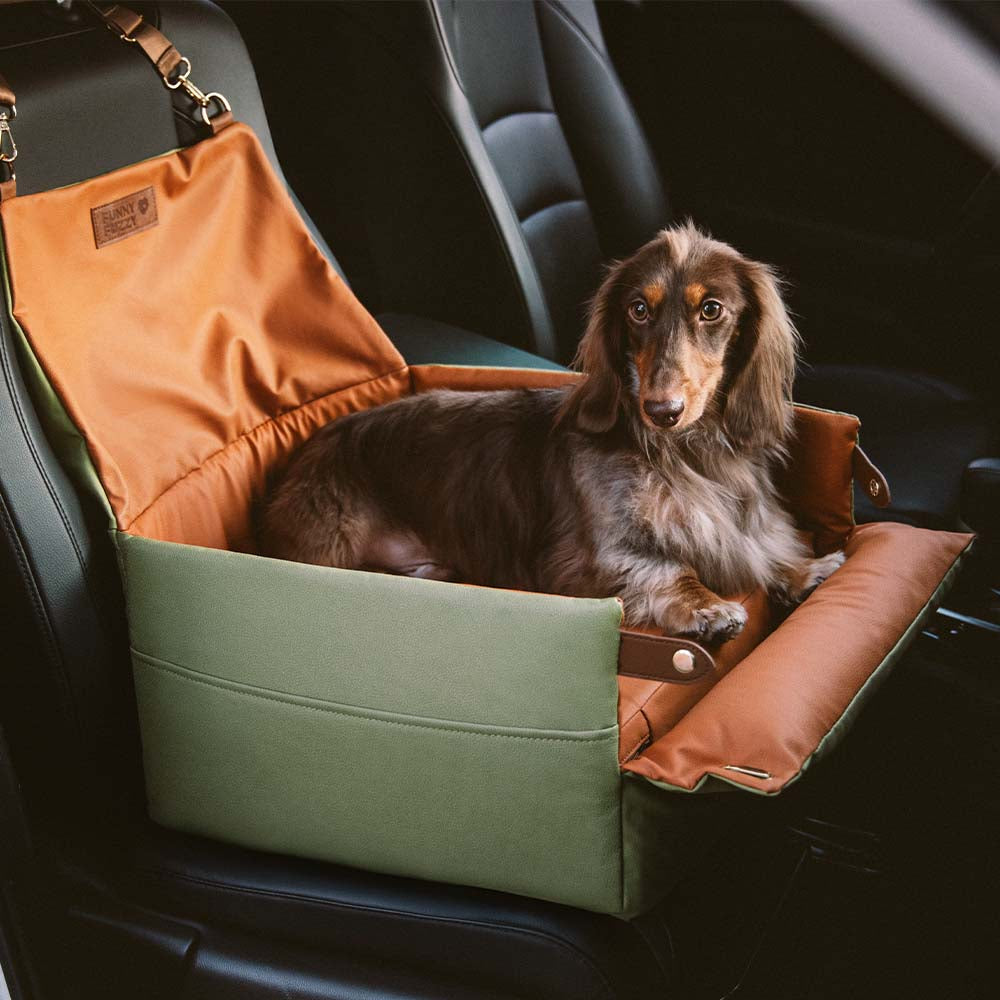 Seggiolino per cani elevato in ecopelle deluxe - Urban Voyager