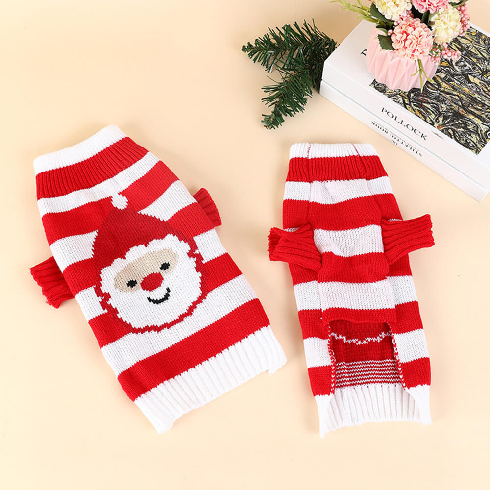 Pull de noël à col roulé pour chien, épais et chaud, chaussettes assorties pour animal de compagnie et propriétaire