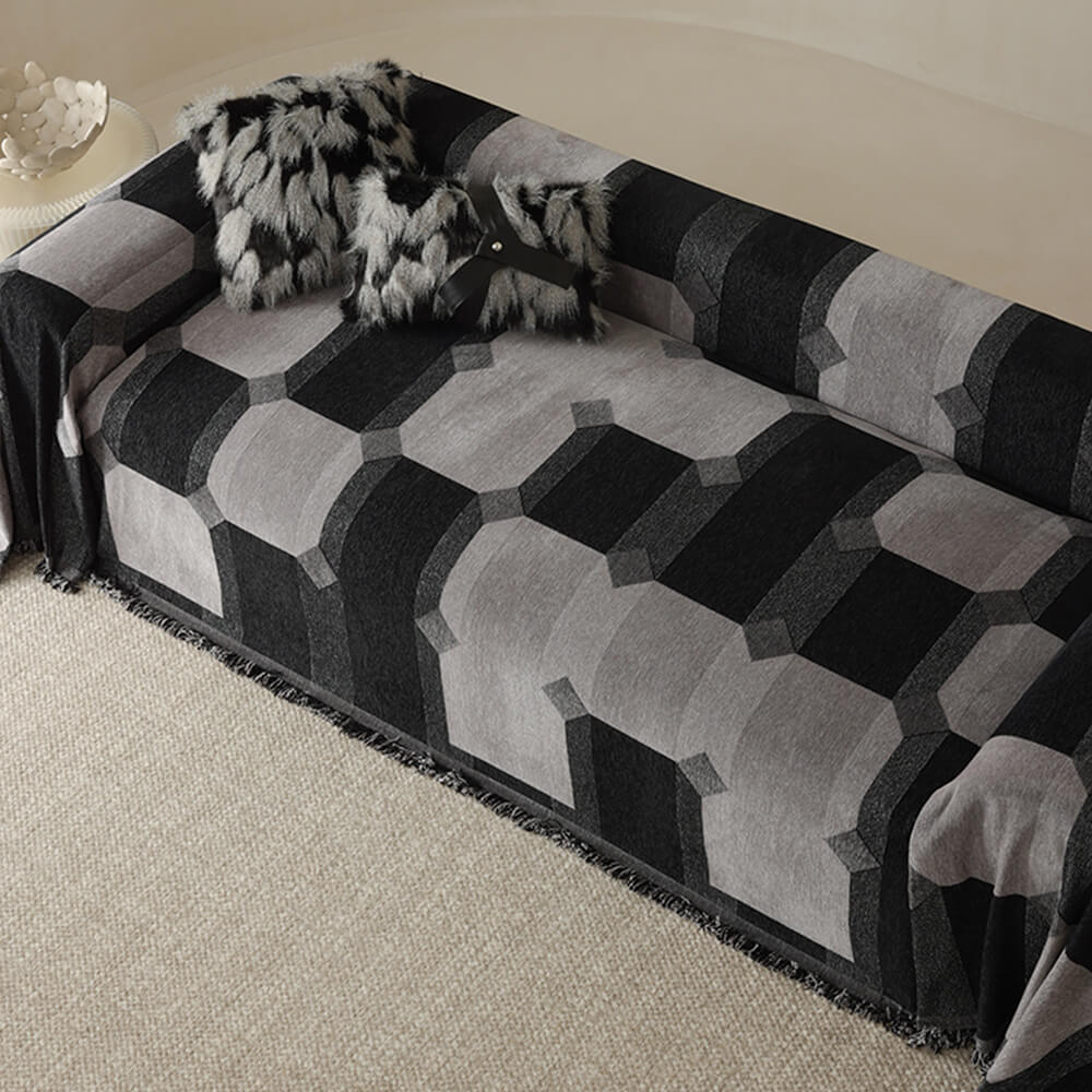 Copertura per divano in chenille resistente all'usura, copertura completa per divano.