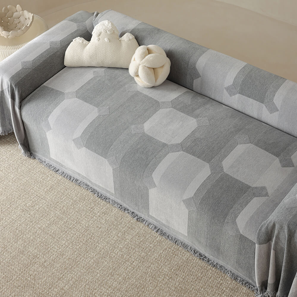 Copertura per divano in chenille resistente all'usura, copertura completa per divano.