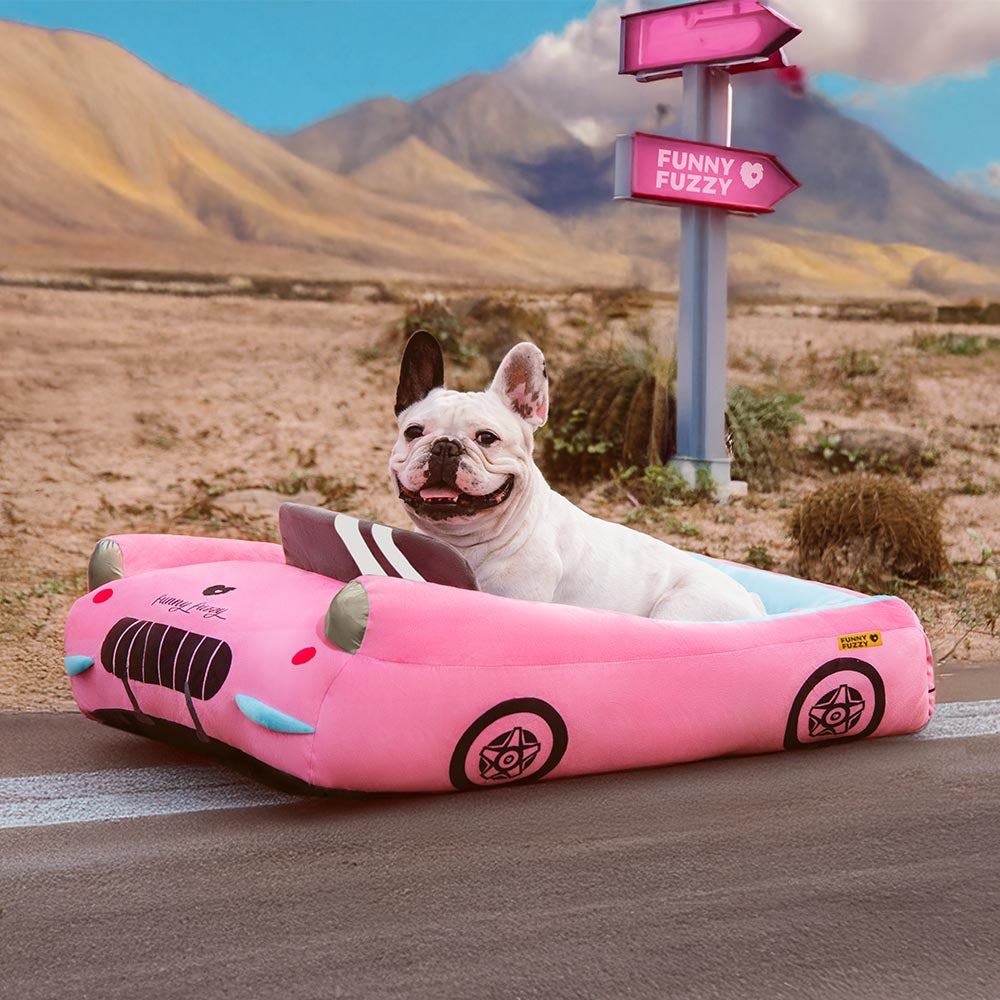 Letto per animali in forma di auto da corsa cabriolet classica - Fast＆Fur