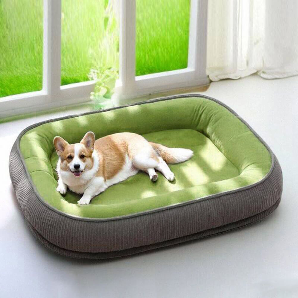 Letto per cani con superficie in camoscio durevole e resistente ai graffi