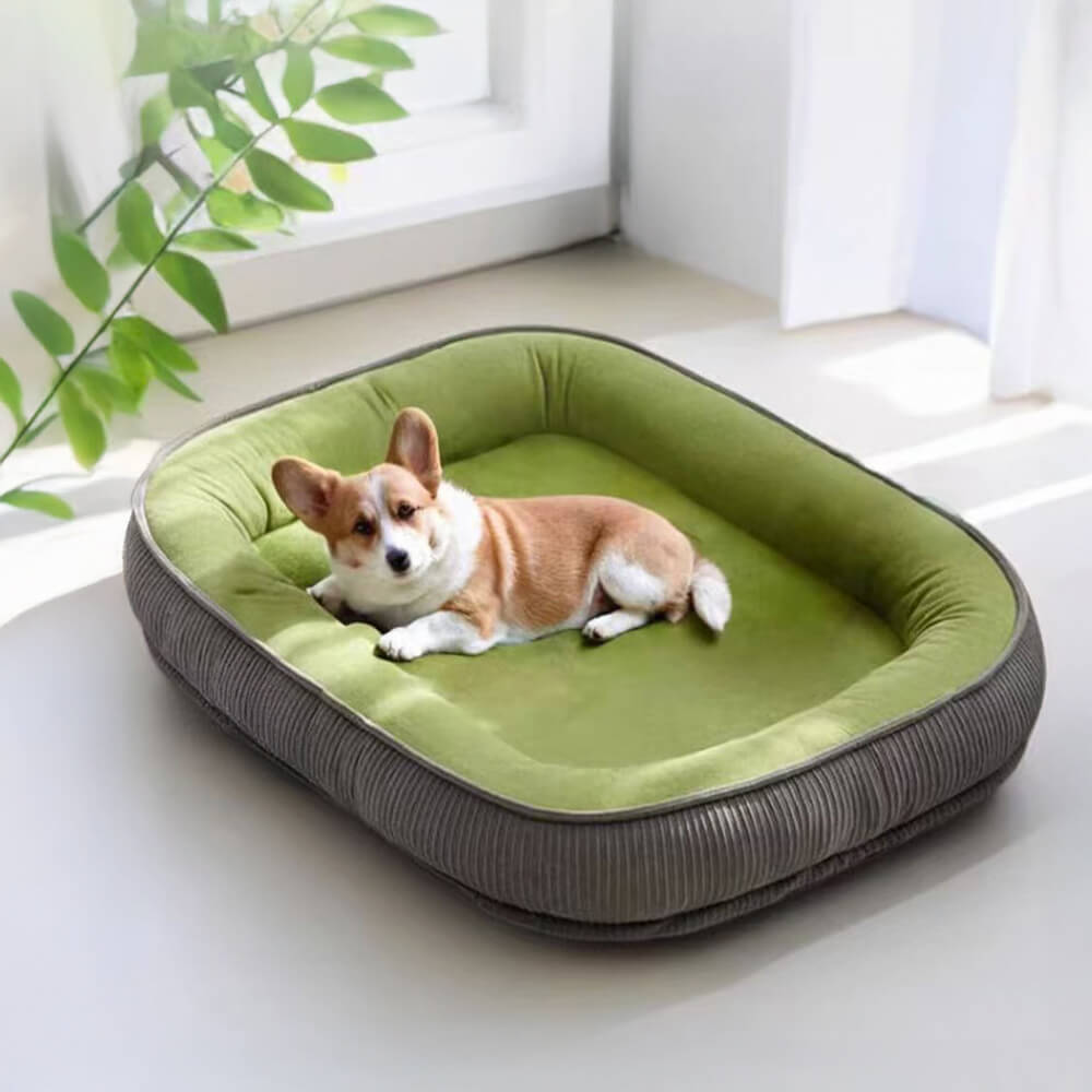 Letto per cani con superficie in camoscio durevole e resistente ai graffi