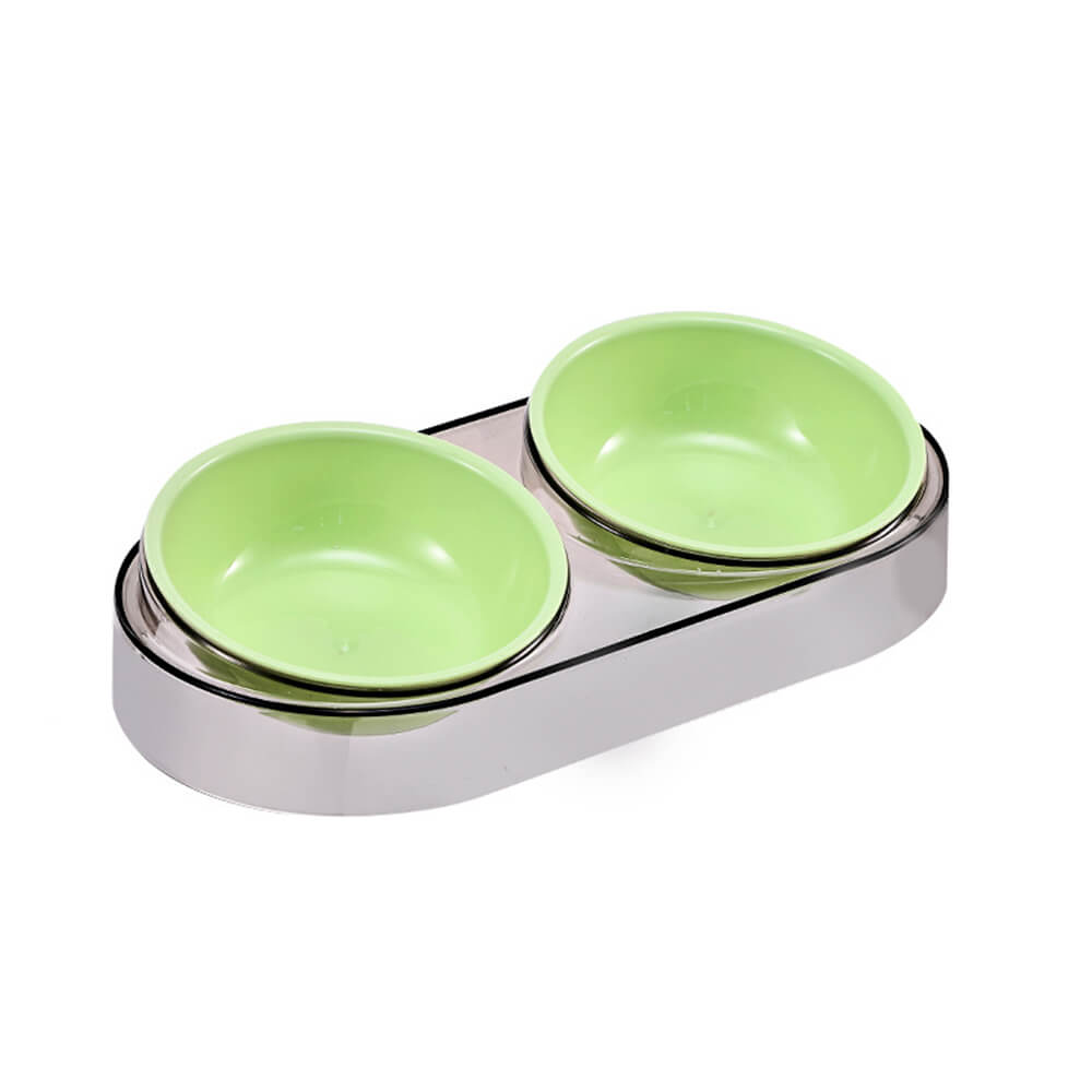 Double Bowl Neck Guard Washable Pet Bowl