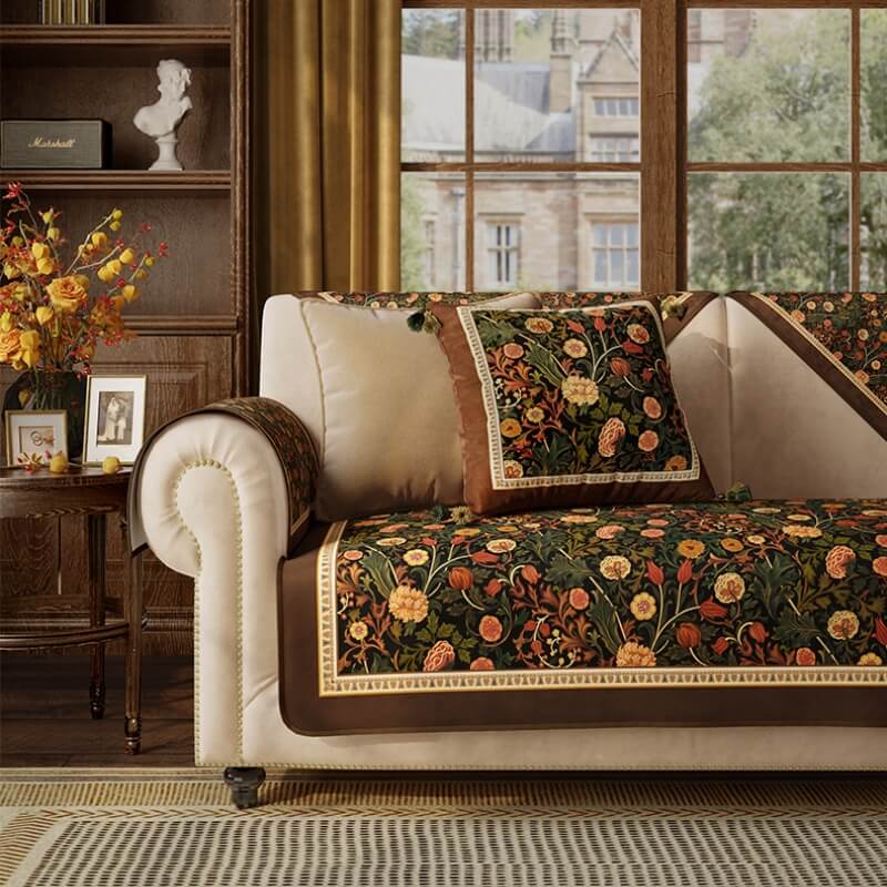 Garten-Vintage-Luxusmöbel-schützender, rutschfester Couchbezug