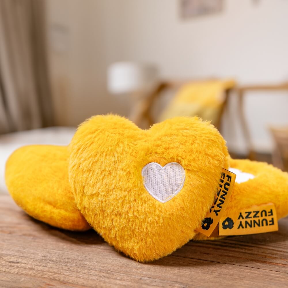 FUNNYFUZZY Cuore Morbido Giocattolo Squeaky per Cani