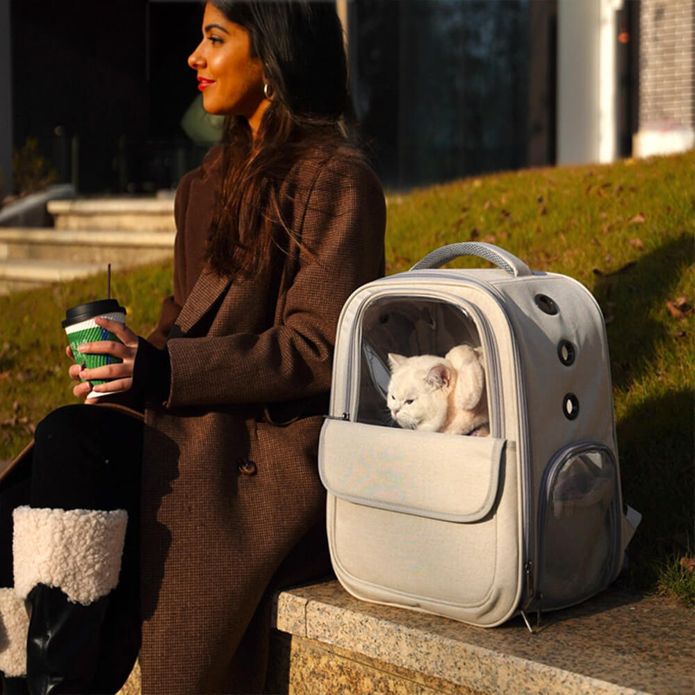 Breathable Lightweight and Foldable Pet Backpack Cat Carrier Bag