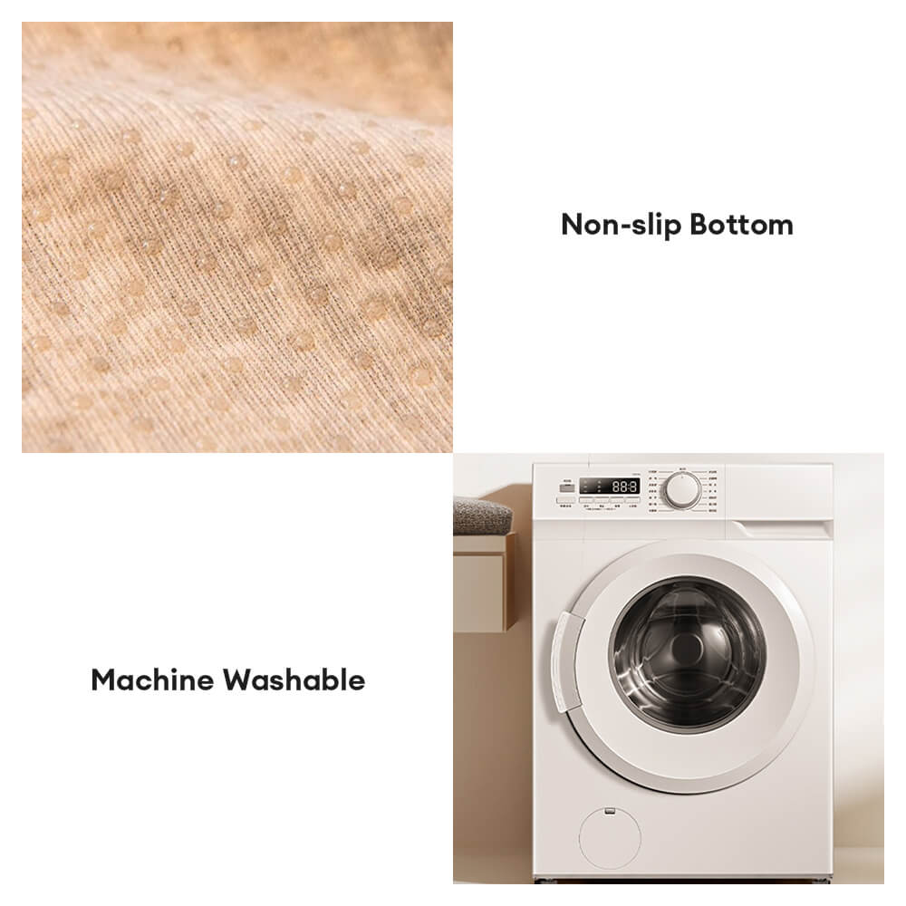Copertura per divano in peluche con linee astratte moderne e bordi ondulati