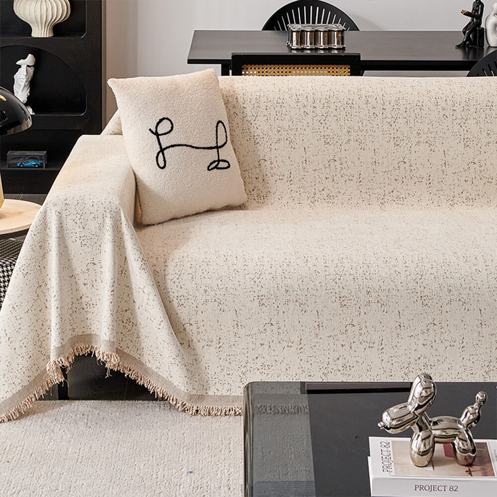 Copertura per divano anti-graffio per gatti in chenille moderno minimalista a copertura totale