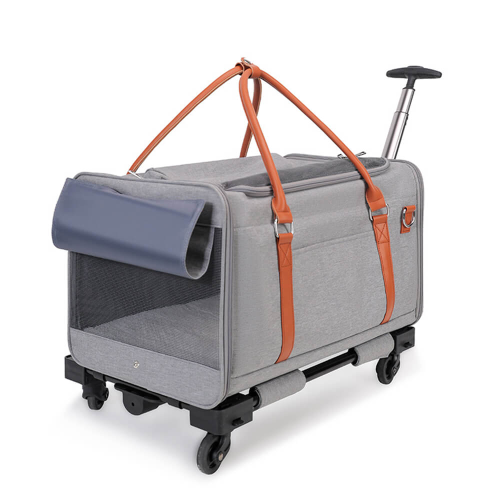 Trolley Multifunzionale 2 in 1 Staccabile Con Ruote Borsa Portatile Per Animali Domestici