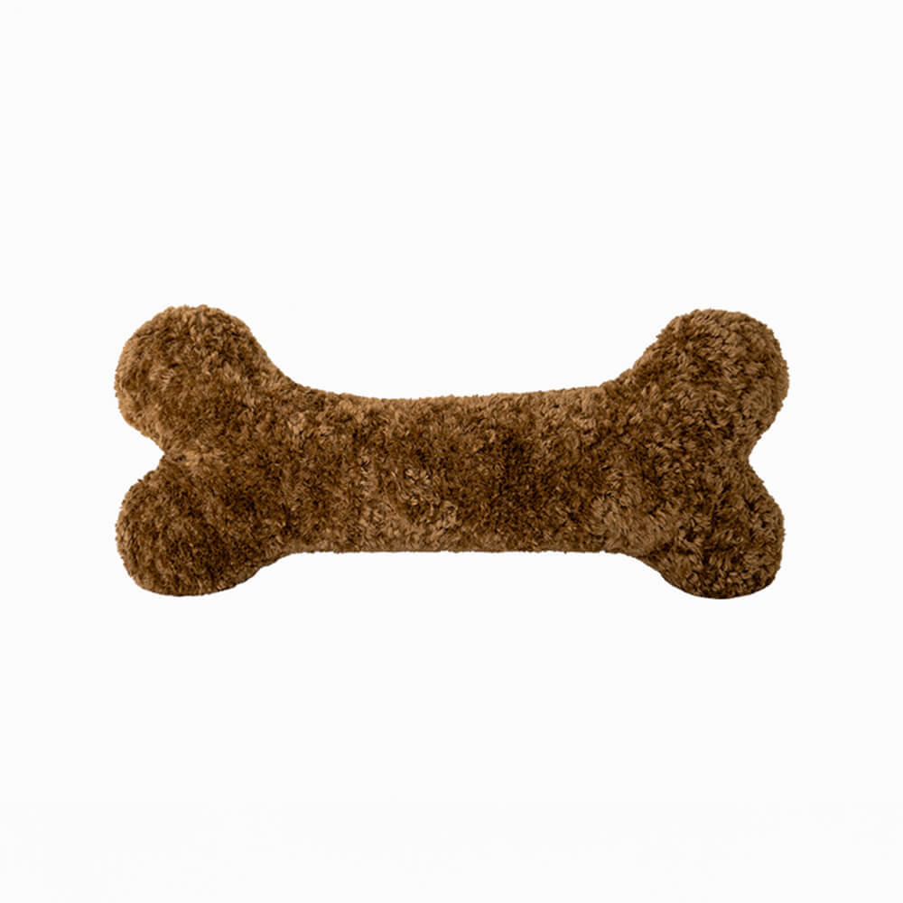 Cuscino decorativo morbido e accogliente a forma di osso per divano in peluche