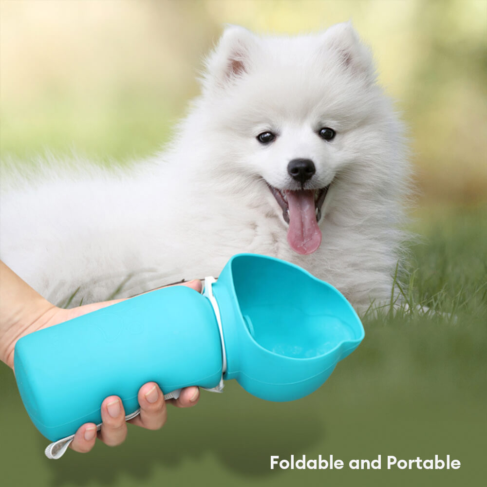 Portable Outdoor Folding Sealed Soft Silicone Pet Water Bottle