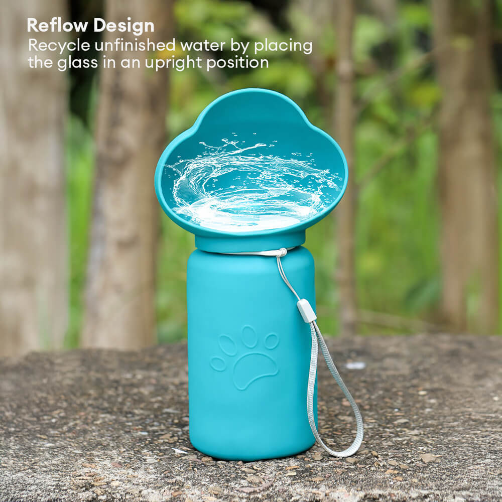 Portable Outdoor Folding Sealed Soft Silicone Pet Water Bottle