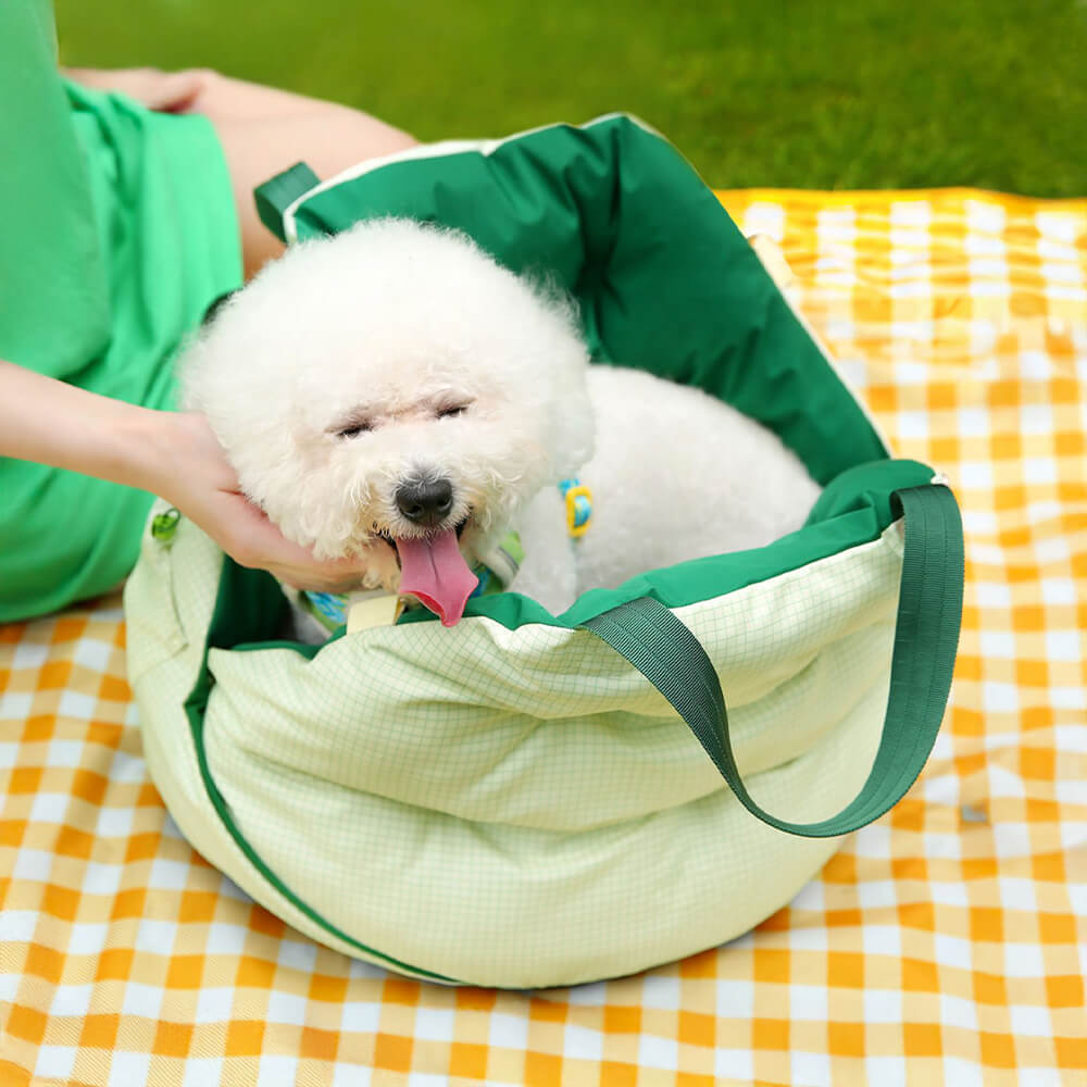 Zaino per seggiolino auto da viaggio per cani e gatti, portatile, impermeabile e pieghevole