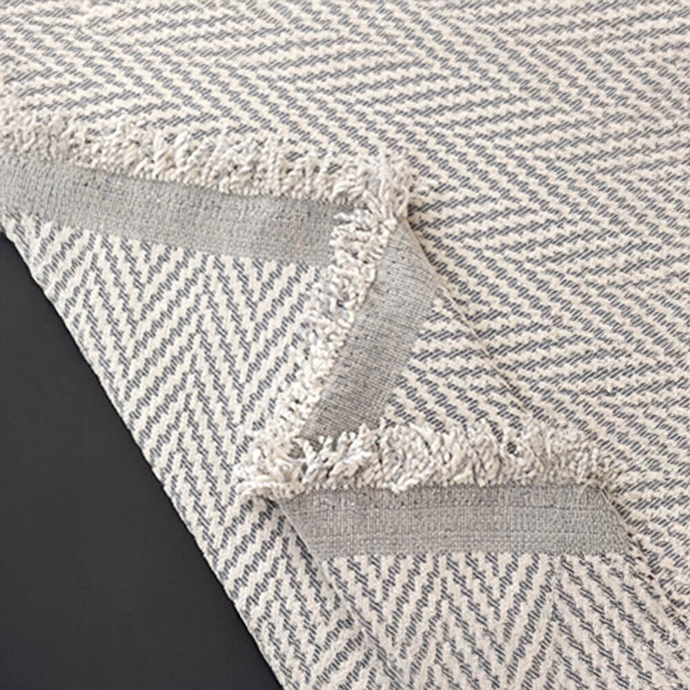 Copertura per divano a frange in chenille a spina di pesce premium a copertura totale