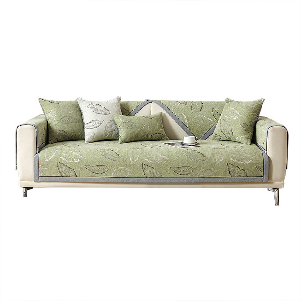 Copertura per divano antiscivolo in chenille con texture premium e resistente ai graffi