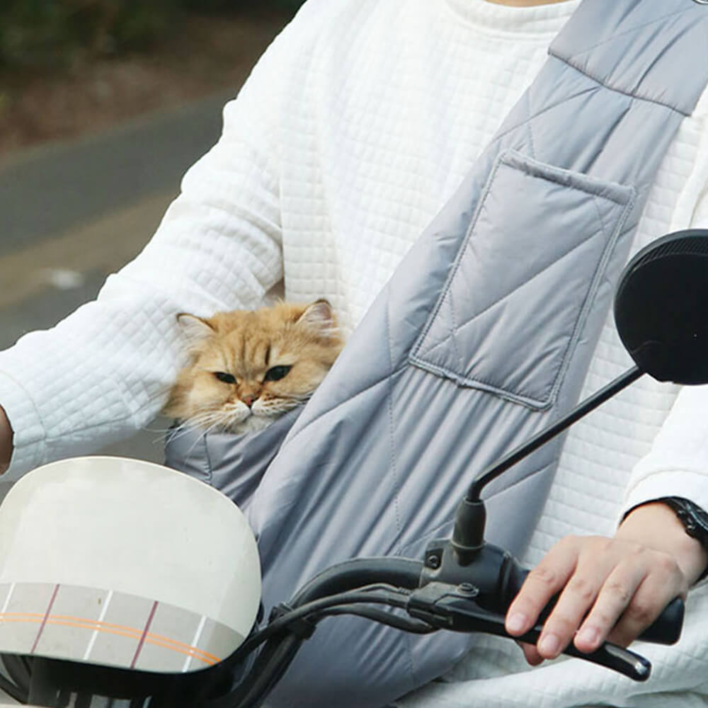 Borsa da trasporto per cani e gatti all'aperto, sicura, comoda, morbida e calda