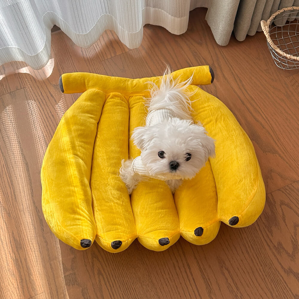Nido per animali domestici morbido e adorabile Letto per cani a forma di banana