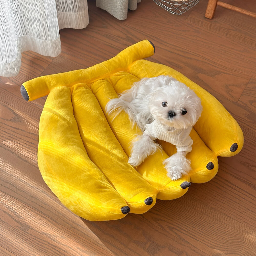 Nido per animali domestici morbido e adorabile Letto per cani a forma di banana