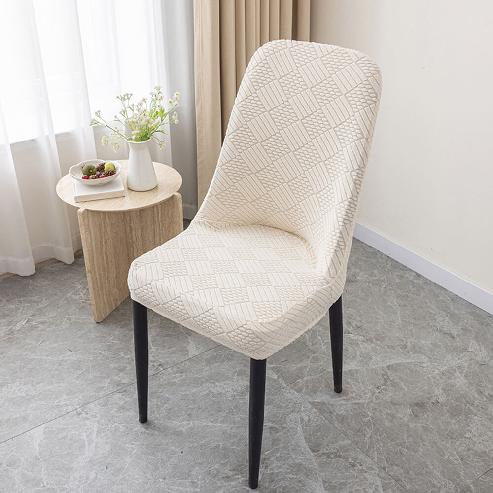 Stretch Jacquard Dining Chair Protector Removable Washable Parson Chair Slipcover