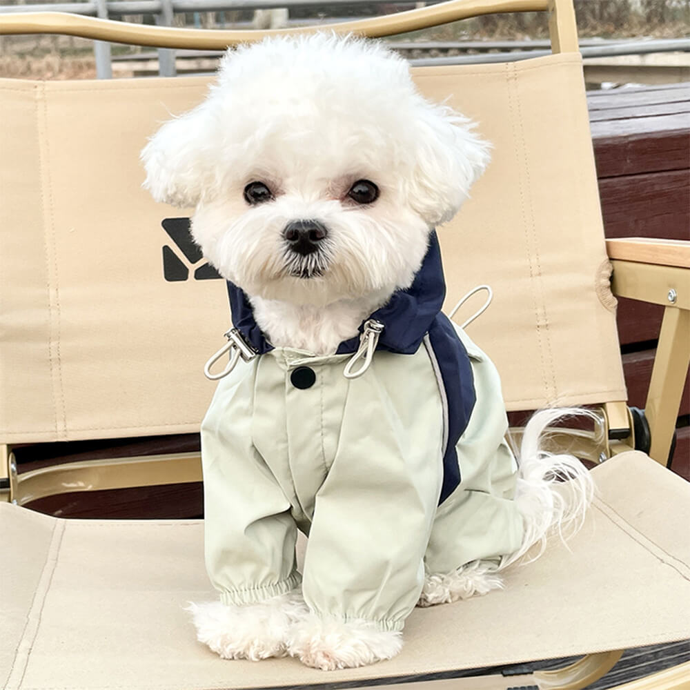 Stylish Waterproof Windproof Adjustable Outdoor Dog Hooded Jacket