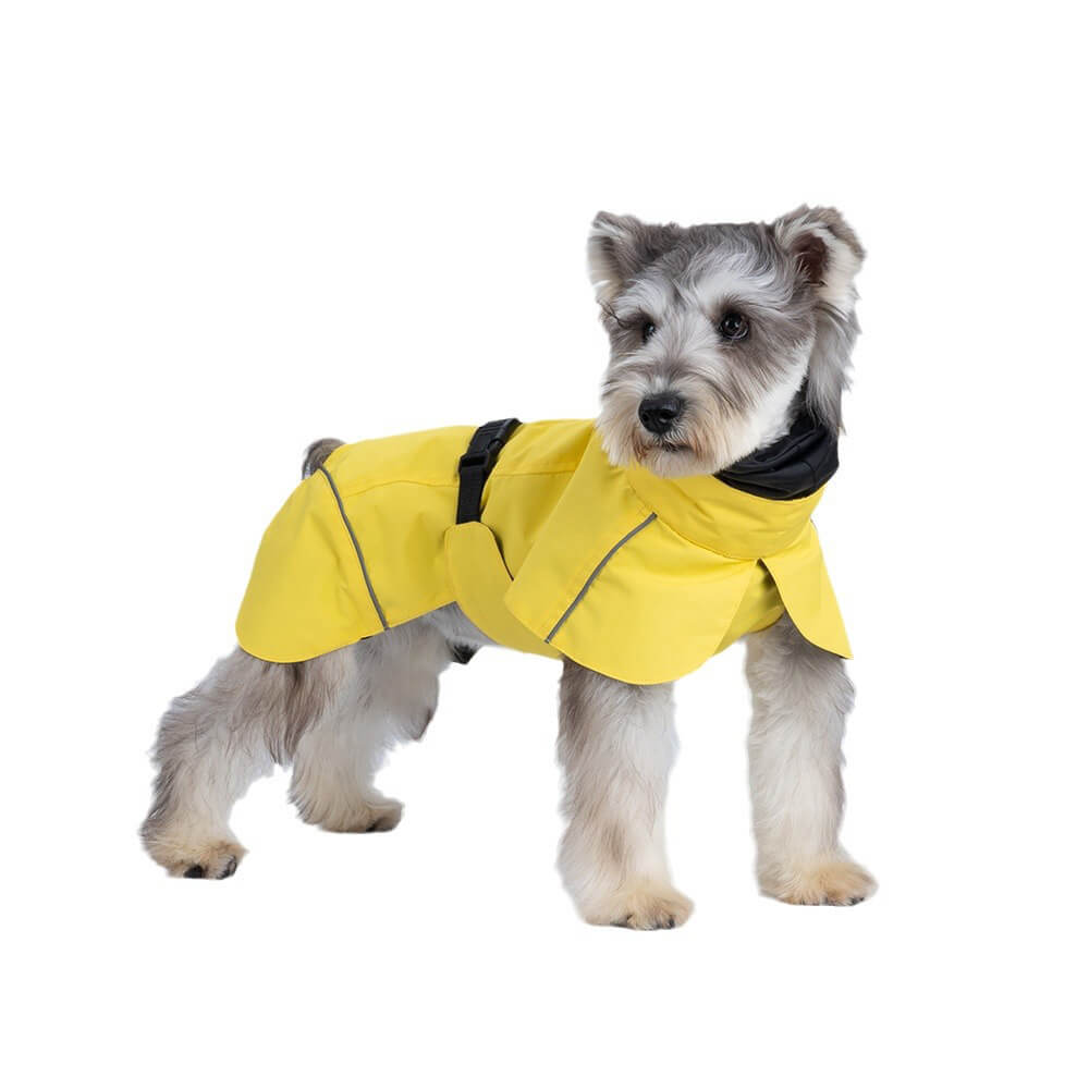 Rollkragenpullover, wasserdicht, leicht, reflektierend, verstellbar, Poncho-Regenmantel für Hunde