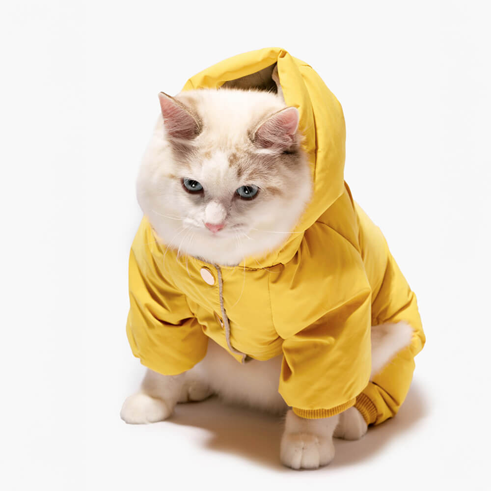 Ultra-Warm Four-Legged Down Waterproof Dog Hooded Coat