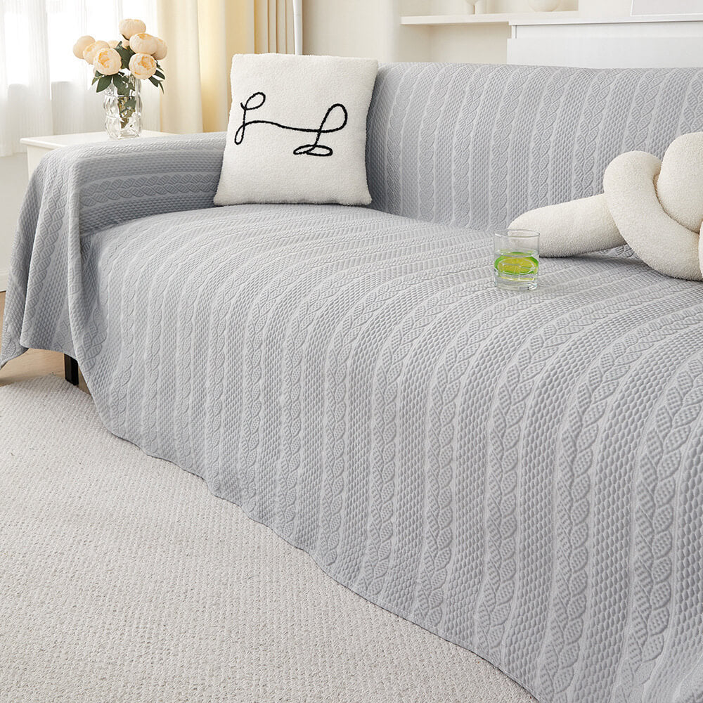 Copertura per divano antiscivolo in seta di ghiaccio raffreddata con texture a motivo di grano