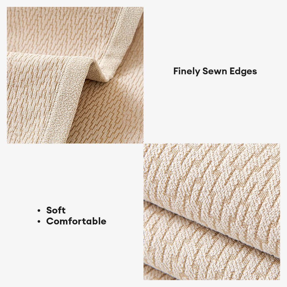 Copertura per divano in tessuto chenille minimalista antiscivolo con design resistente ai graffi dei gatti.