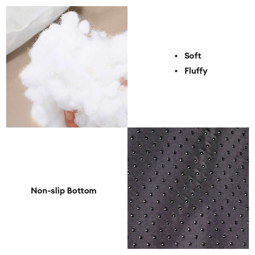 Luxury Houndstooth Cotton-Linen All Seasons Comfort Dog & Cat Sofa Bed