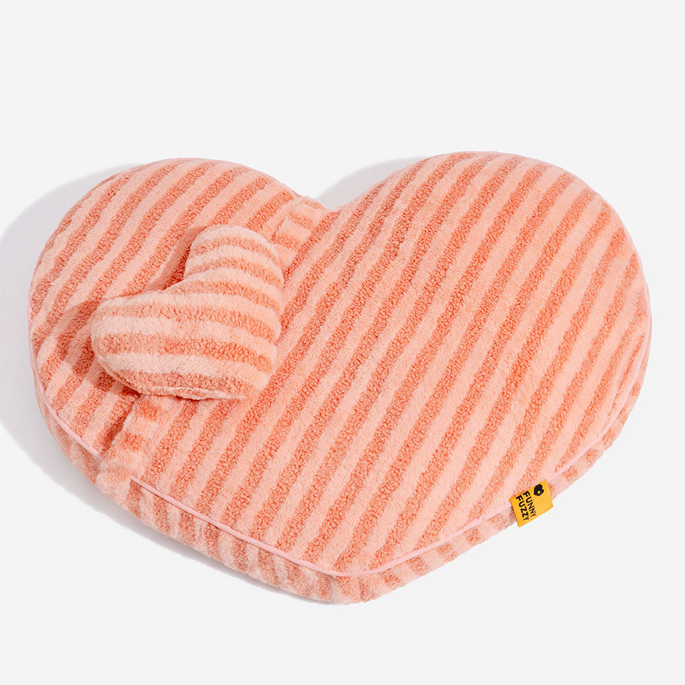 Peluche cuore soffice calmante con cuscino cuccia per cani e gatti