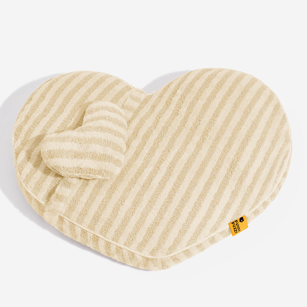 Peluche cuore soffice calmante con cuscino cuccia per cani e gatti