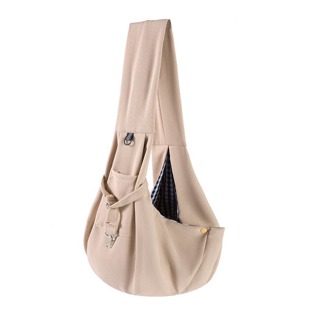 Borsa da viaggio portatile per cani e gatti Waffle traspirante