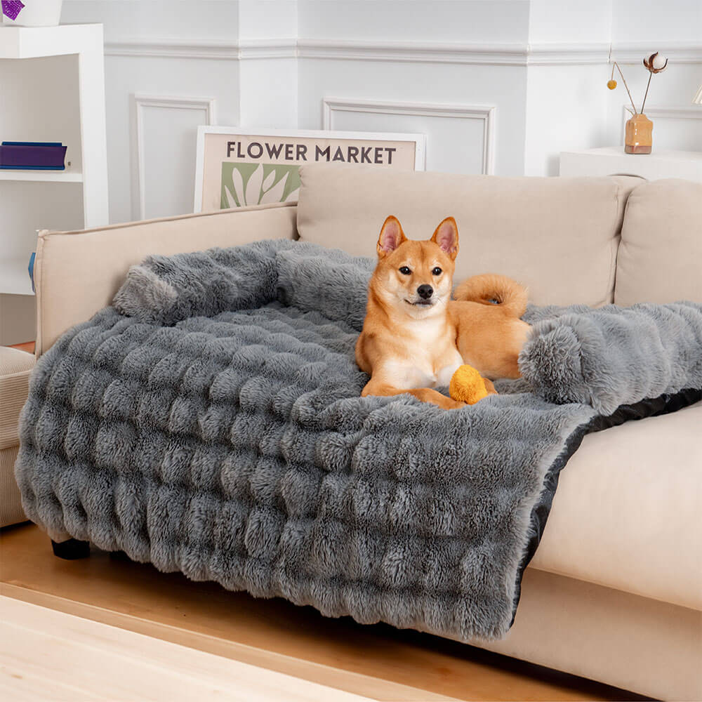 Flauschige, flauschige, beruhigende Hundebett-Sofaschutz-Haustiermatte