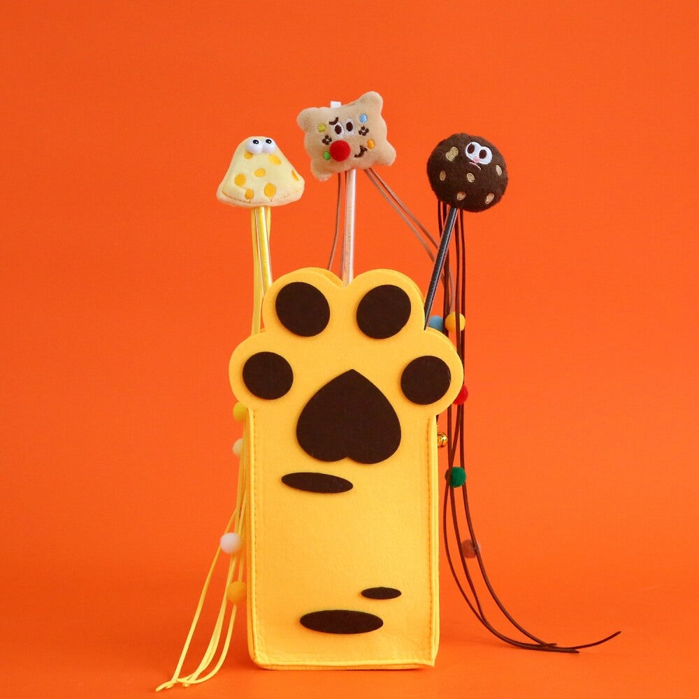 Set di bastoncini teaser per gatti divertenti con biscotti