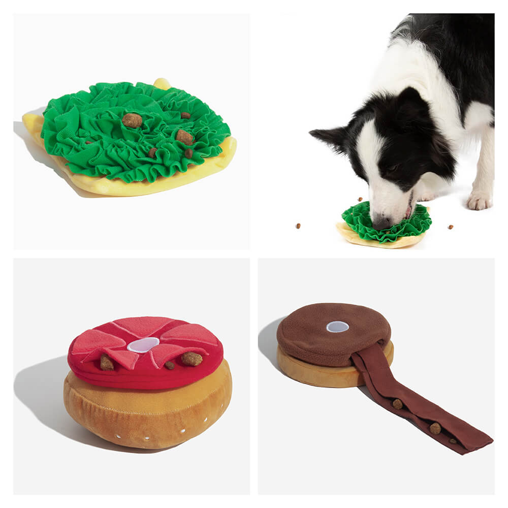 Giocattolo per cani in peluche con squeezer - Big Mac