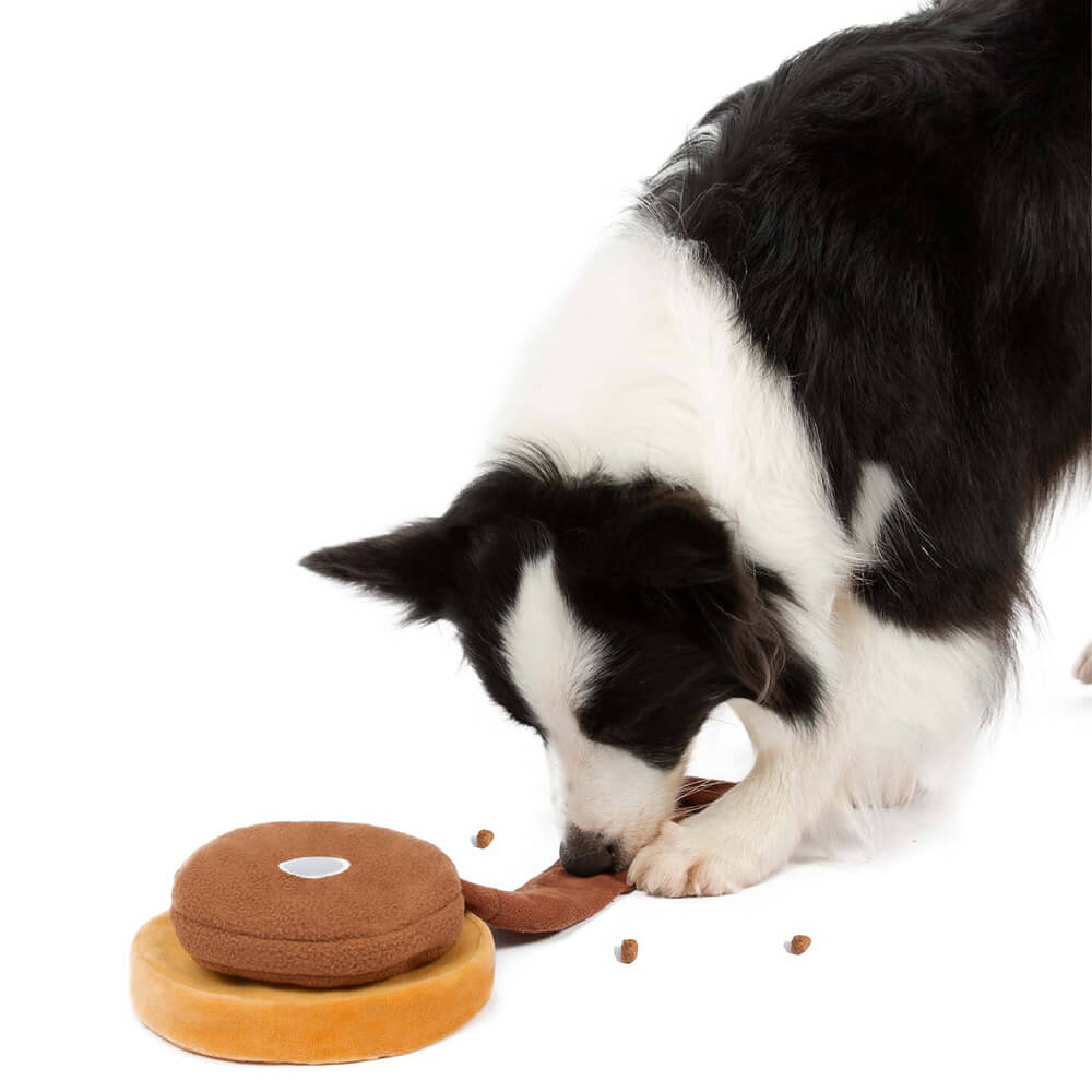 Giocattolo per cani in peluche con squeezer - Big Mac