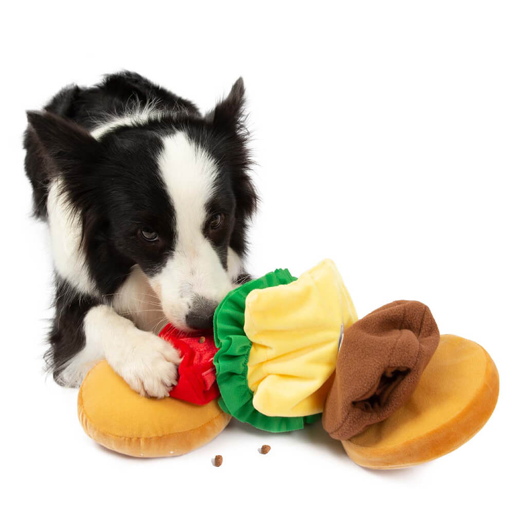 Giocattolo per cani in peluche con squeezer - Big Mac