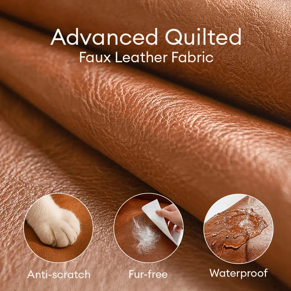 Seggiolino per auto e trasportino per animali domestici Deluxe in finta pelle con console centrale di sicurezza 3 in 1