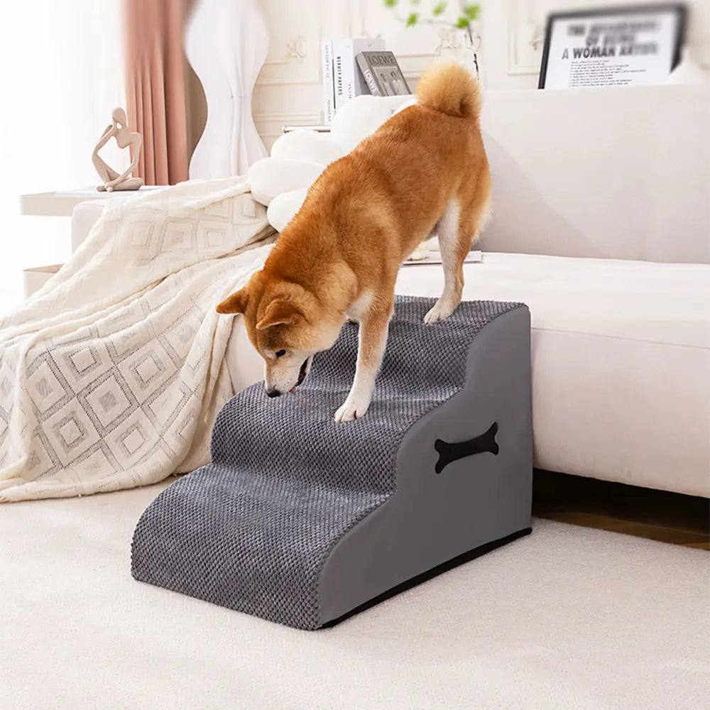 Scale per cani regolabili, antiscivolo, lavabili e morbide con rampe gentle.
