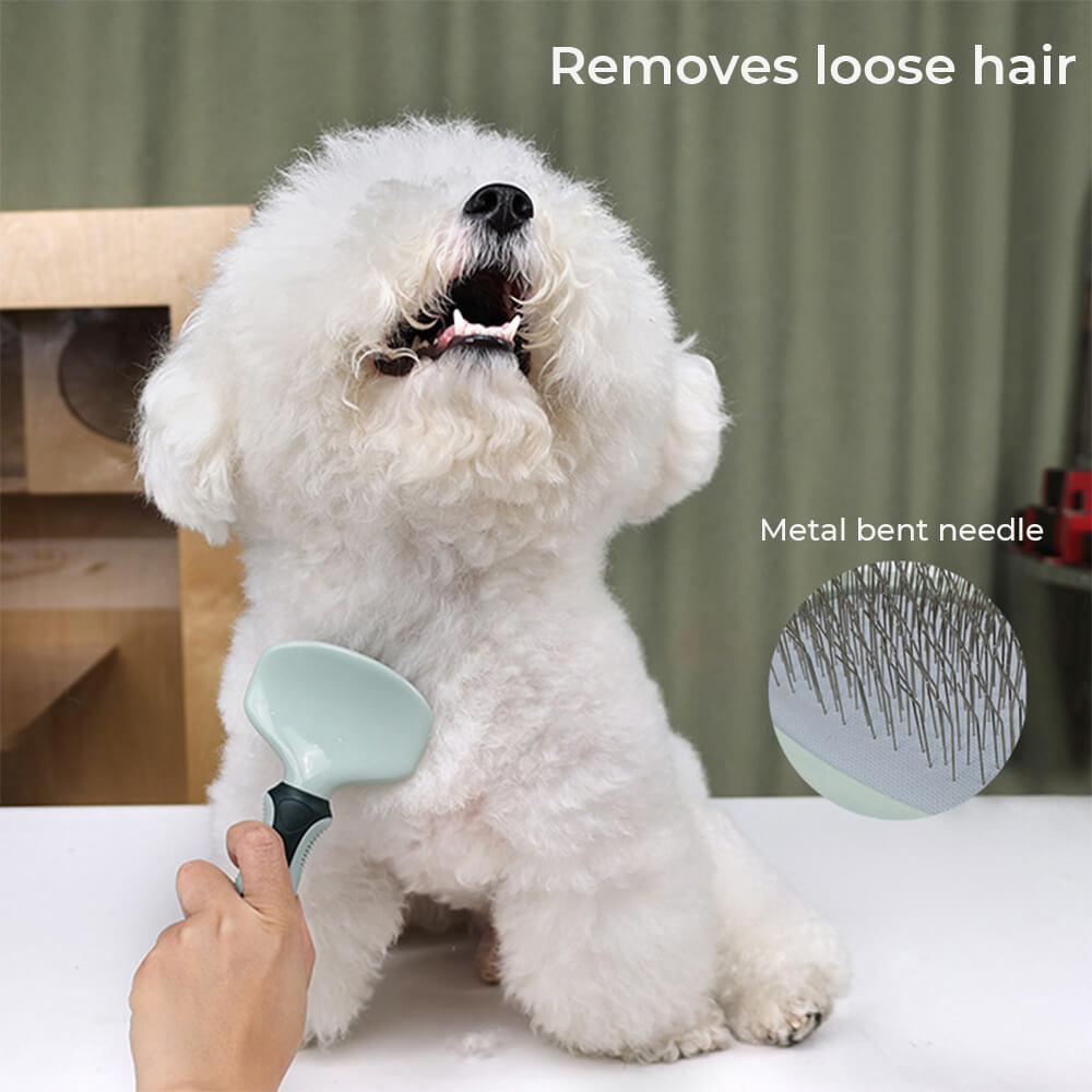 Set completo per la cura e la rimozione del pelo in eccesso per animali domestici.
