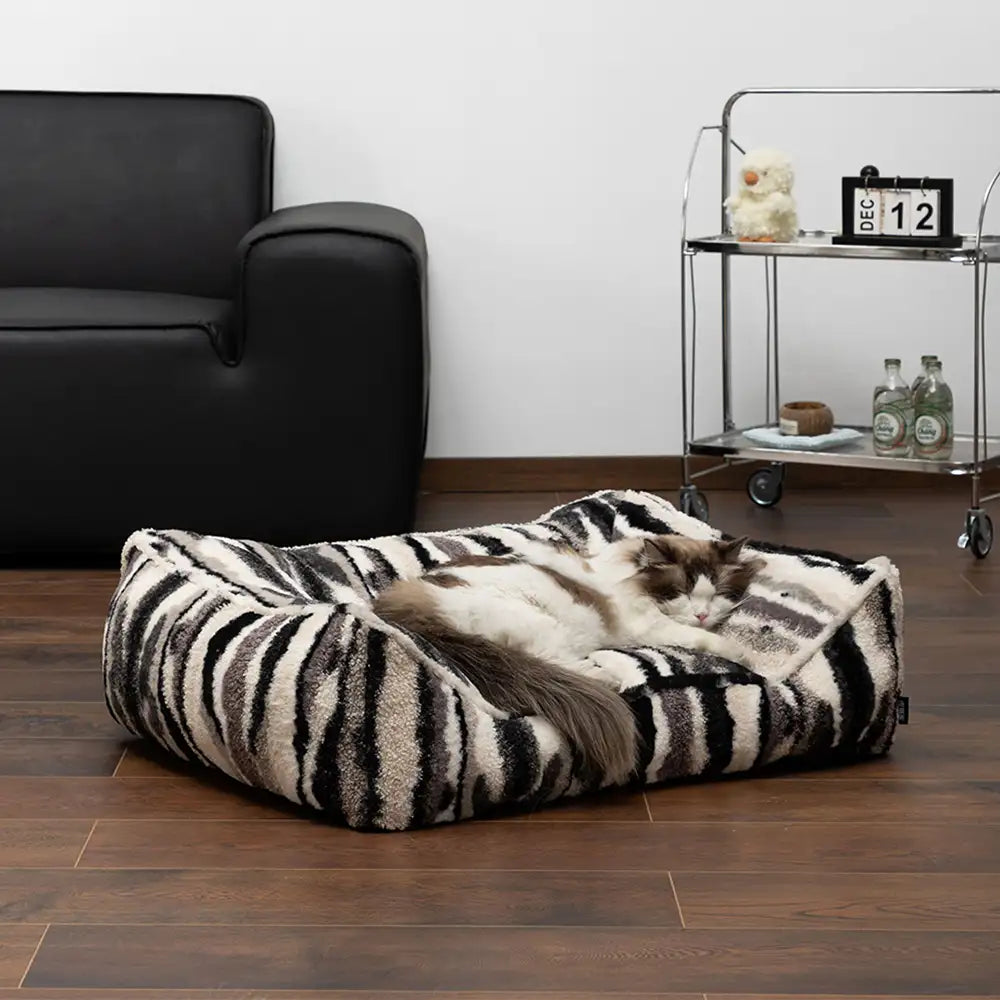 Letto per cani di grande taglia in lana sintetica artistica, caldo, resistente agli graffi e comfort per sonno profondo