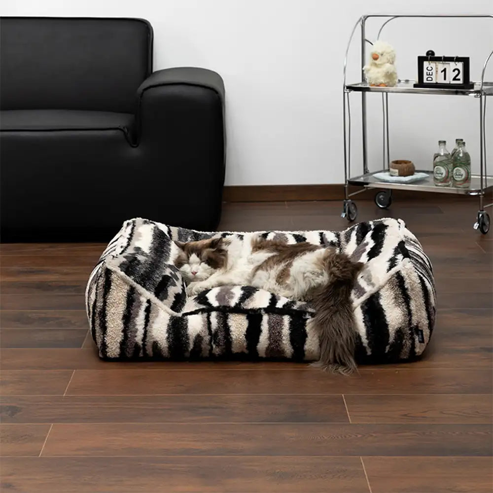 Letto per cani di grande taglia in lana sintetica artistica, caldo, resistente agli graffi e comfort per sonno profondo